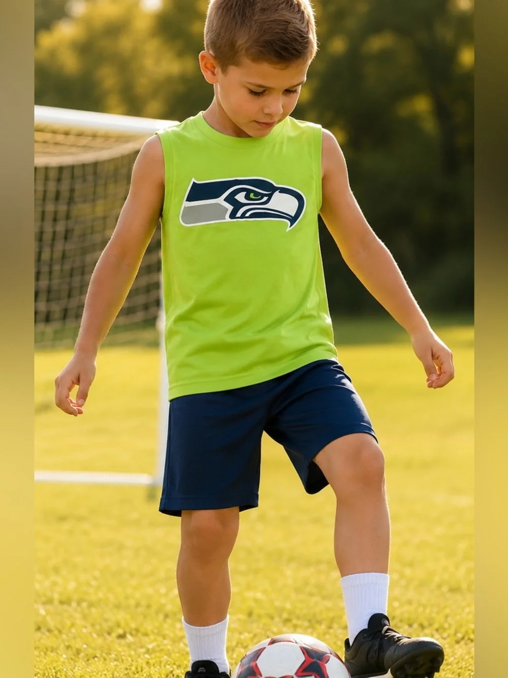 Boys Tank Top Bundle 8Pc Under Armour NFL Athletic Back to School Youth Size 6/7